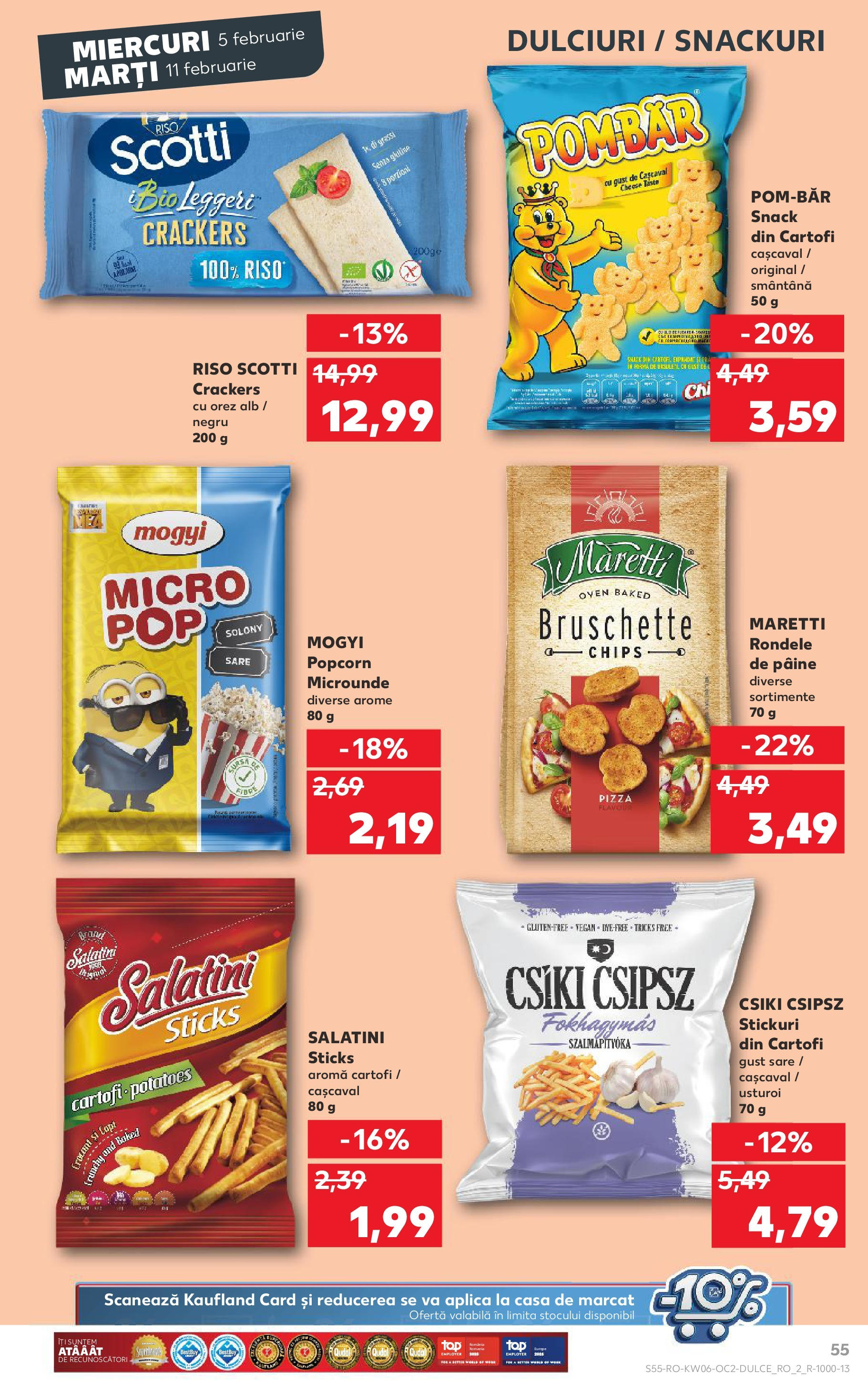 Catalog Kaufland 5 - 11 Februarie 2025 | Pagina 55 | Produse: Cașcaval, Unt, Pâine, Pizza