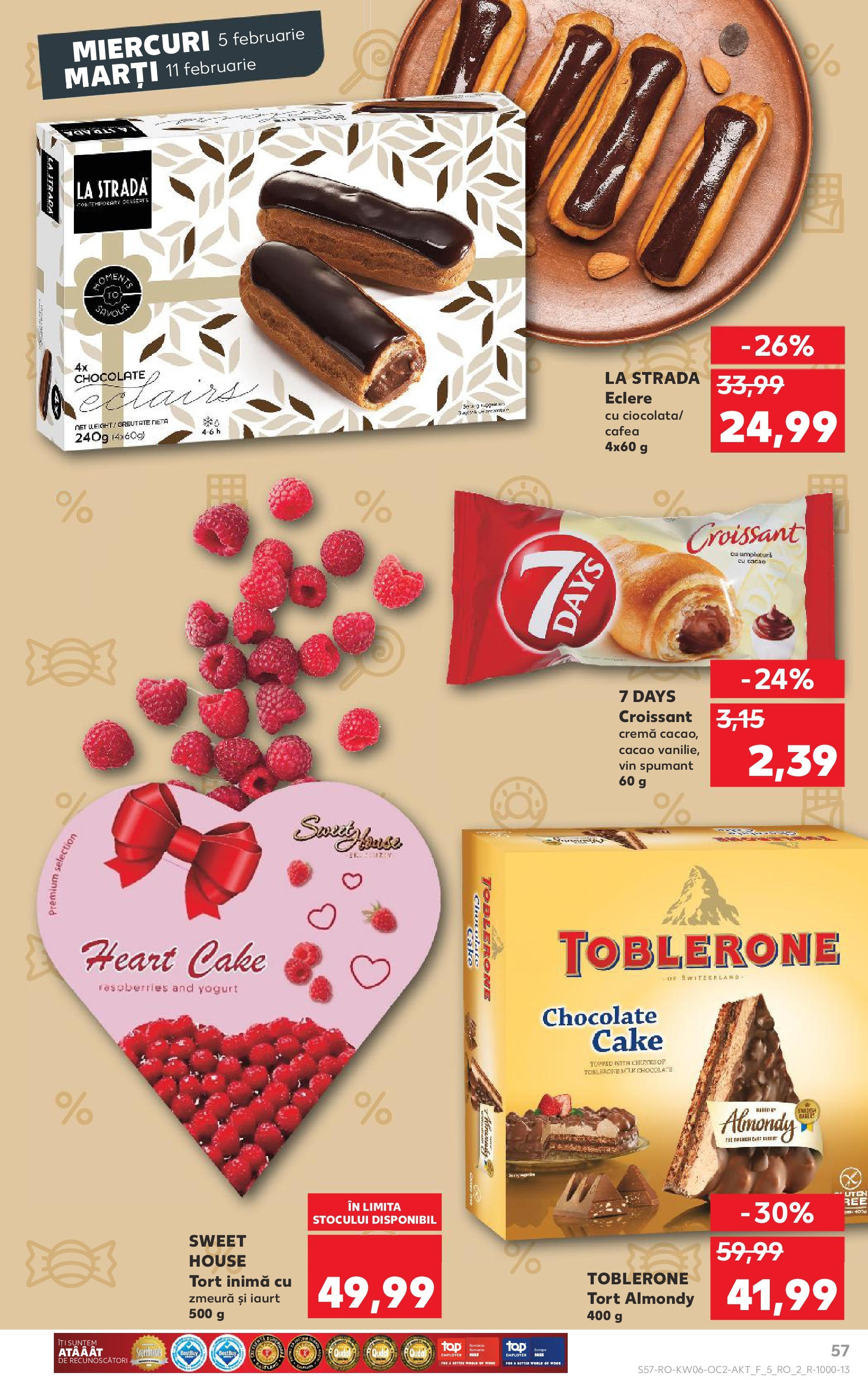 Catalog Kaufland 5 - 11 Februarie 2025 | Pagina 57 | Produse: Tort, Iaurt, Cremă, Cacao