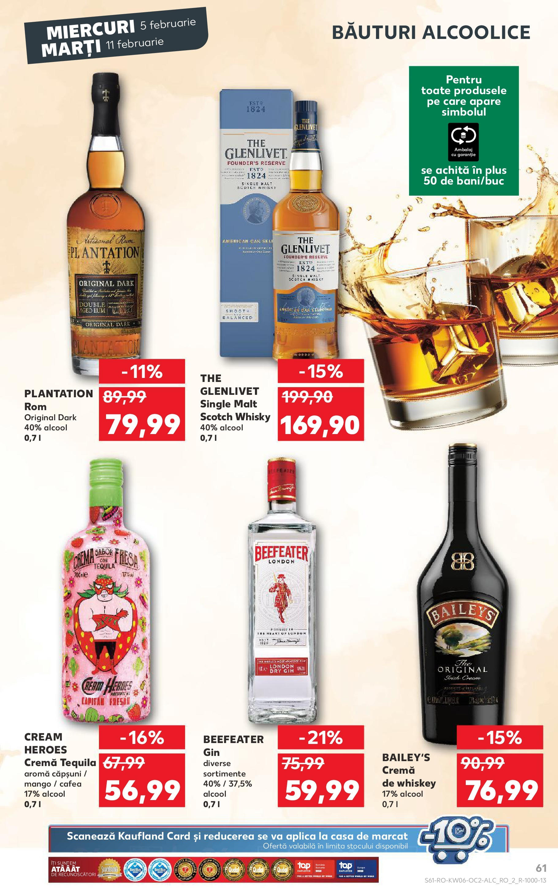 Catalog Kaufland 5 - 11 Februarie 2025 | Pagina 61 | Produse: Cremă, Gin, Căpșuni, Mango