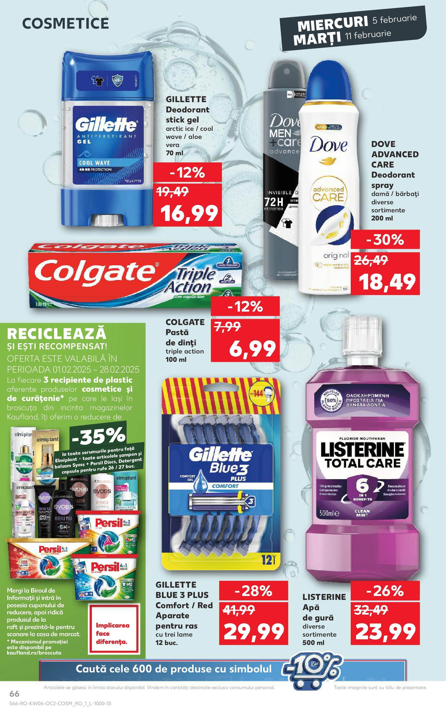 Catalog Kaufland 5 - 11 Februarie 2025 | Pagina 66 | Produse: Recipiente, Șampon, Deodorant, Antiperspirant