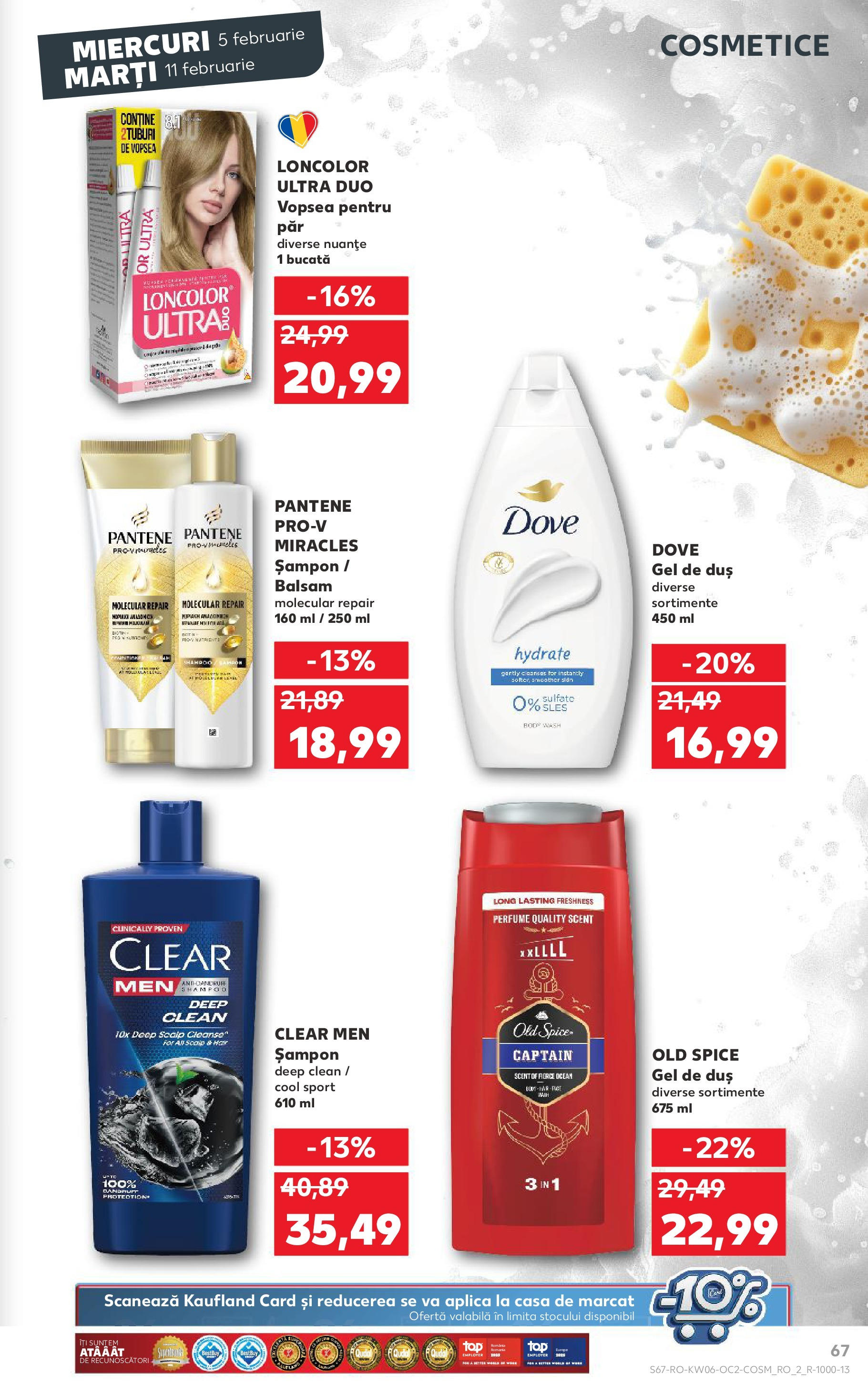 Catalog Kaufland 5 - 11 Februarie 2025 | Pagina 67 | Produse: Vopsea, Duș, Balsam, Gel de duș