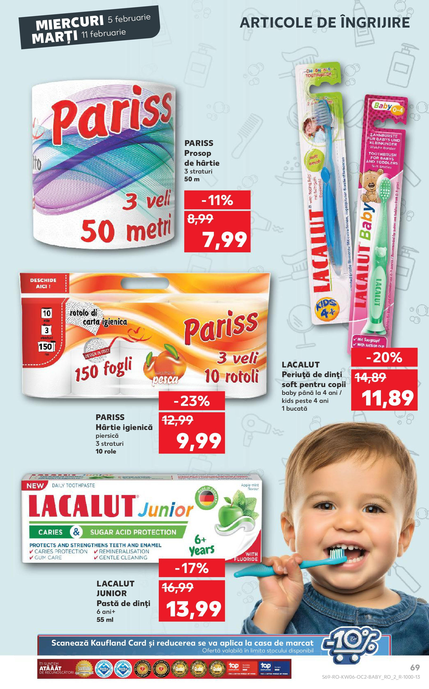 Catalog Kaufland 5 - 11 Februarie 2025 | Pagina 69 | Produse: Piersică, Pastă de dinți, Pește, Periuță de dinți