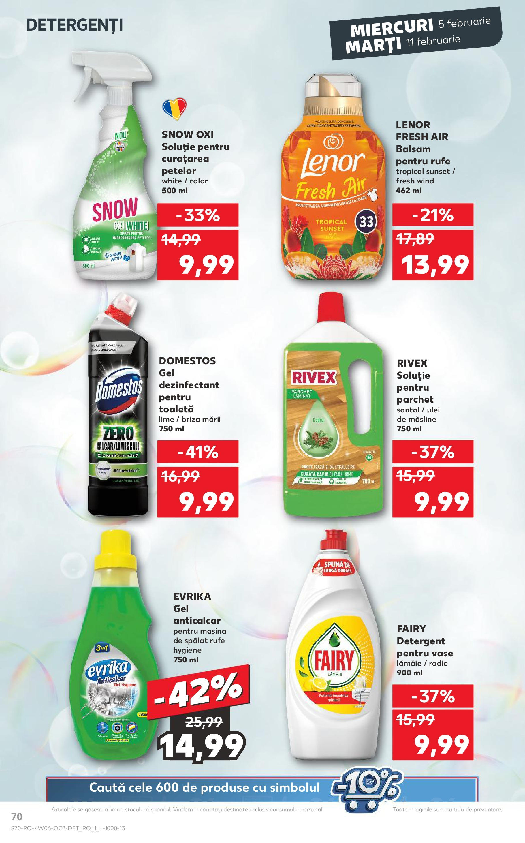 Catalog Kaufland 5 - 11 Februarie 2025 | Pagina 70 | Produse: Parchet, Măsline, Ulei, Detergent