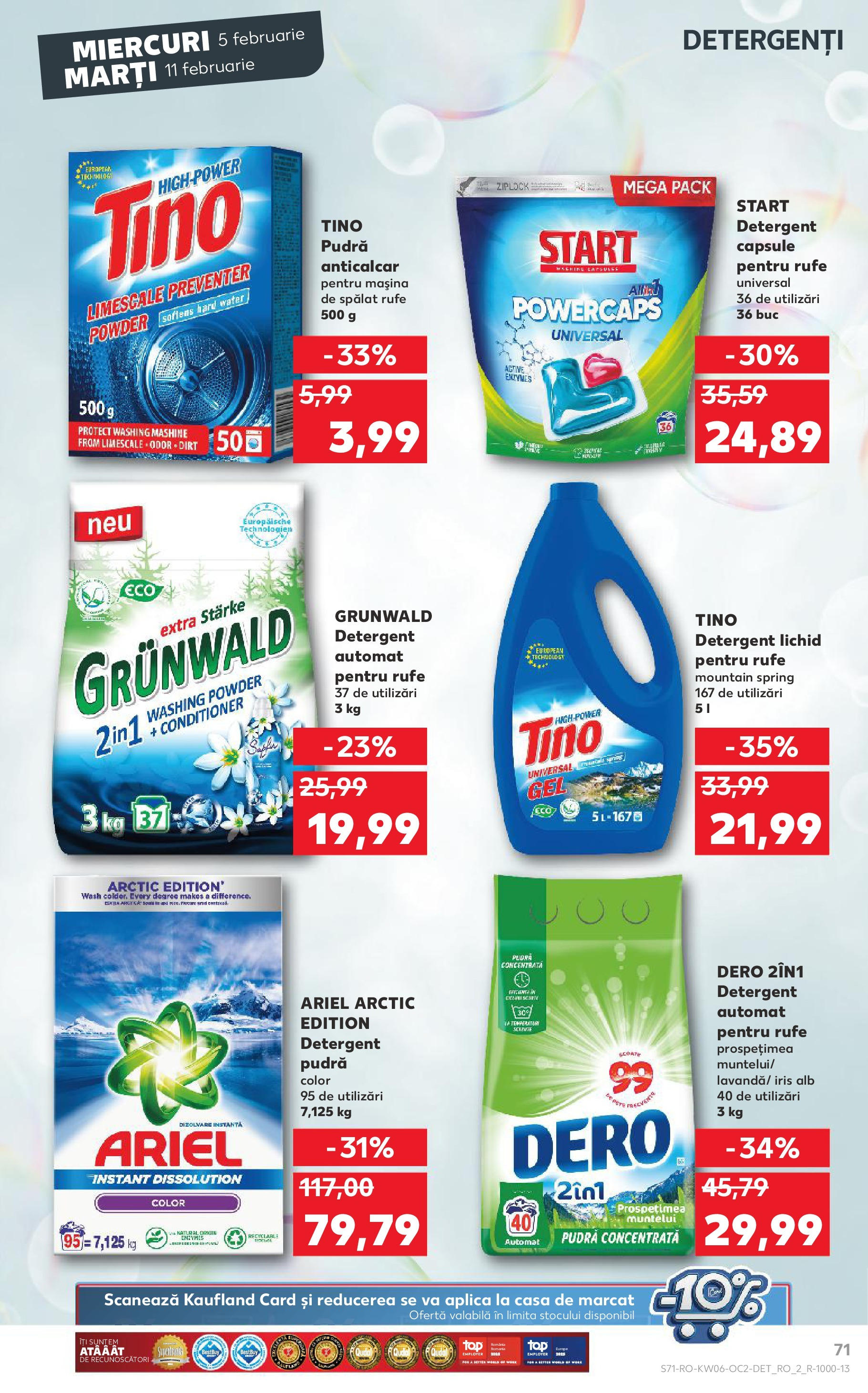 Catalog Kaufland 5 - 11 Februarie 2025 | Pagina 71 | Produse: Pudră, Detergent