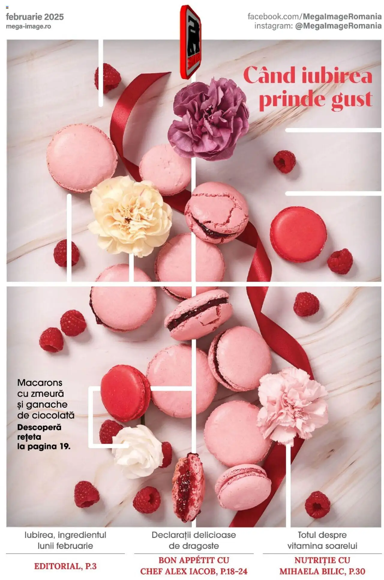 Catalog Mega Image 30 Ianuarie - 25 Februarie 2025 | Pagina 1 | Produse: Zmeură, Ciocolată, Macarons