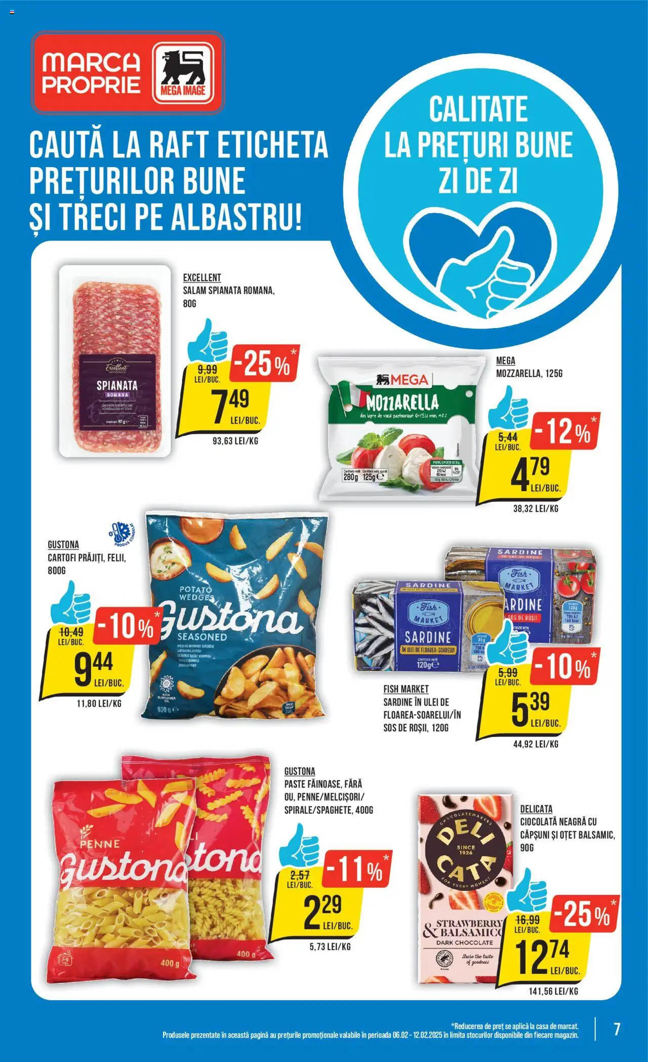 Catalog Mega Image 6 - 12 Februarie 2025 | Pagina 7 | Produse: Mozzarella, Oțet, Cartofi, Shake