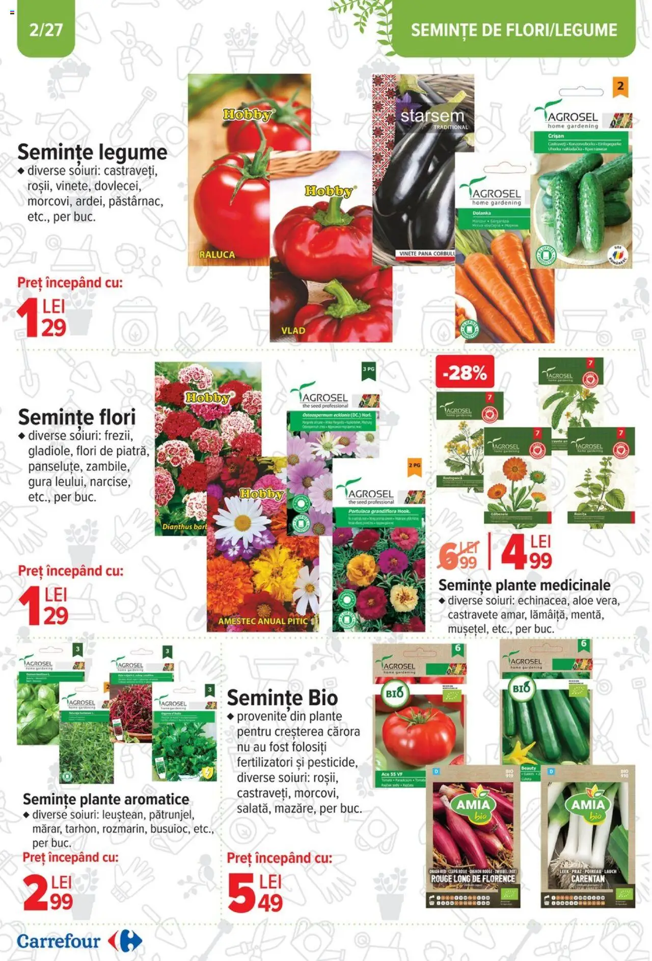 Catalog Carrefour 12 Februarie - 11 Martie 2025 | Pagina 2 | Produse: Şerit ödül, Semințe, Ceapă, Legume