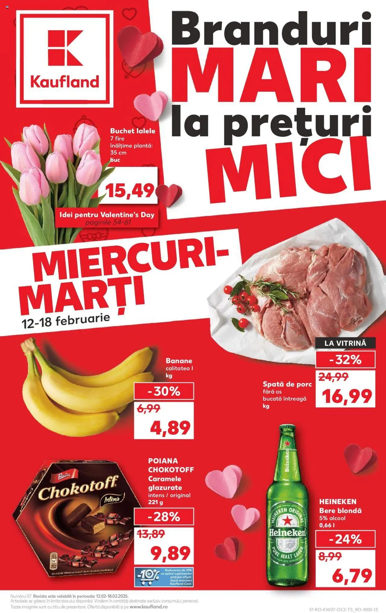 Catalog Kaufland 12 - 18 Februarie 2025 | Pagina 1 | Produse: Vitrină, Mici, Bere, Caramele