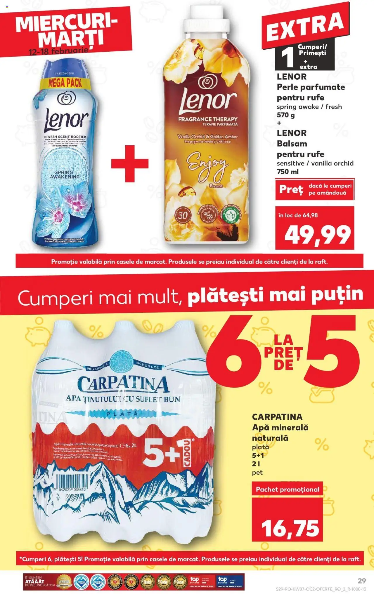 Catalog Kaufland 12 - 18 Februarie 2025 | Pagina 29 | Produse: Akrilik boya, Yazı tahtası kalemi, Balsam, Apă