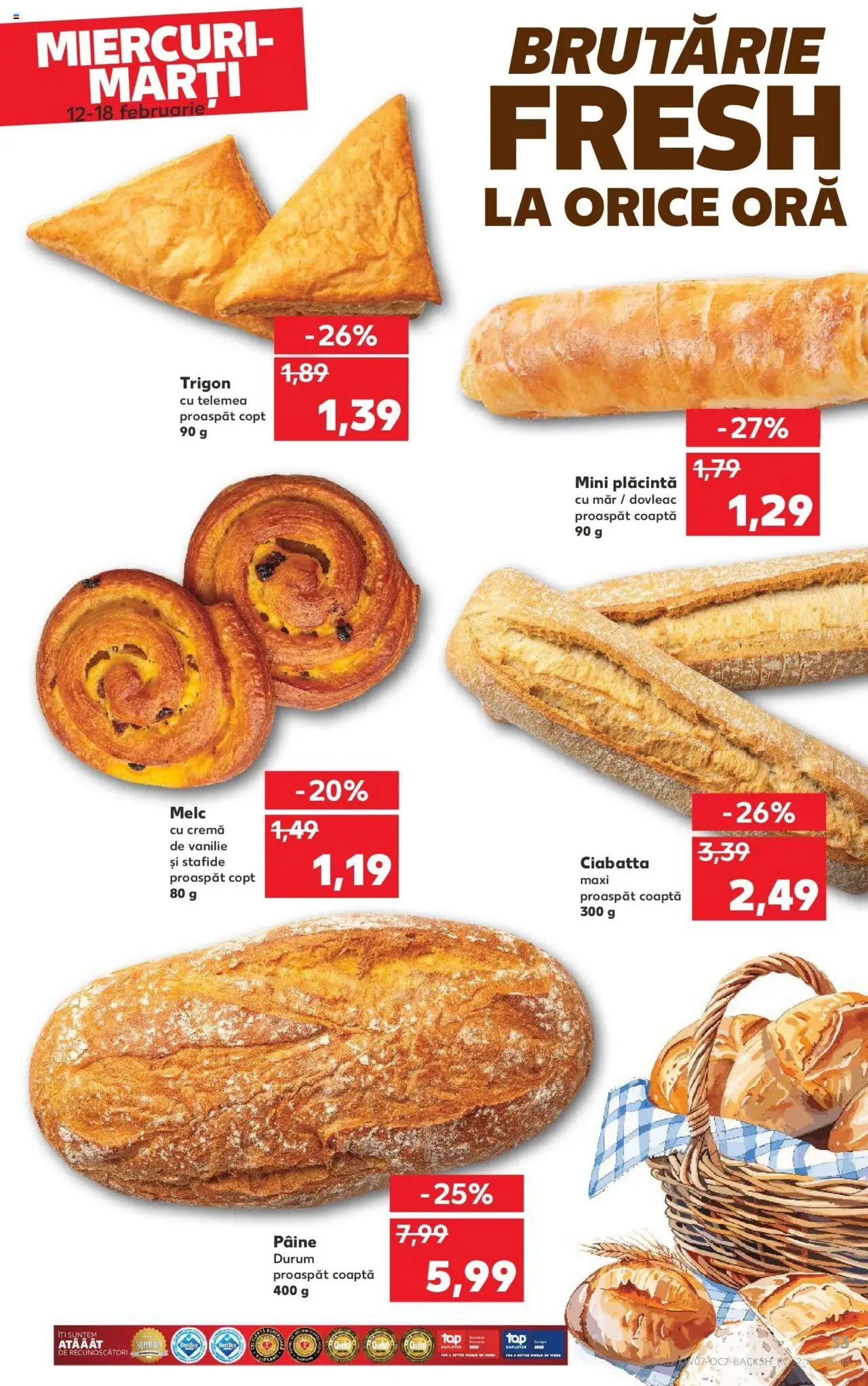 Catalog Kaufland 12 - 18 Februarie 2025 | Pagina 33 | Produse: Plăcintă, Cremă, Pâine, Stafide