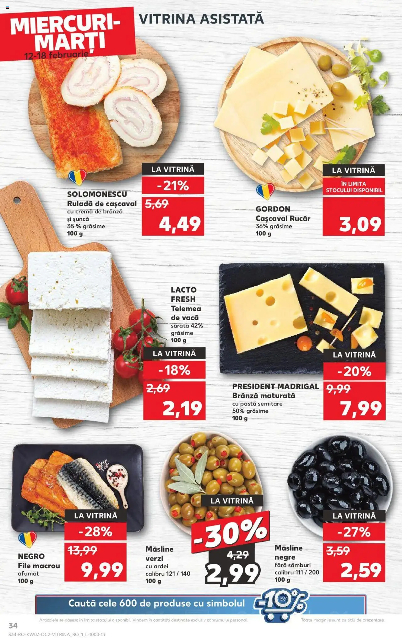 Catalog Kaufland 12 - 18 Februarie 2025 | Pagina 34 | Produse: Cașcaval, Măsline, Ardei, Cremă de brânză