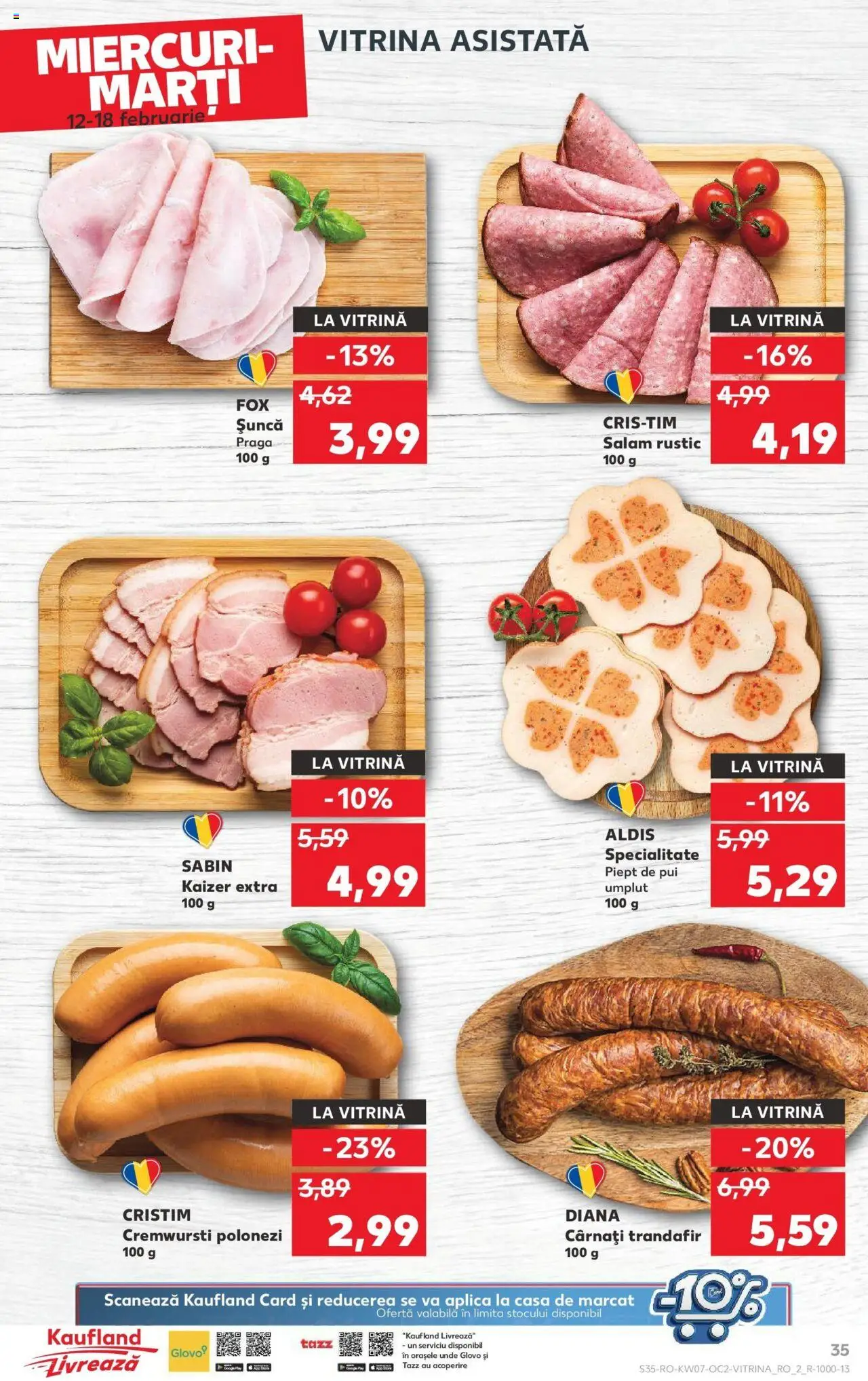 Catalog Kaufland 12 - 18 Februarie 2025 | Pagina 35 | Produse: Trandafir, Salam, Șuncă, Cârnați