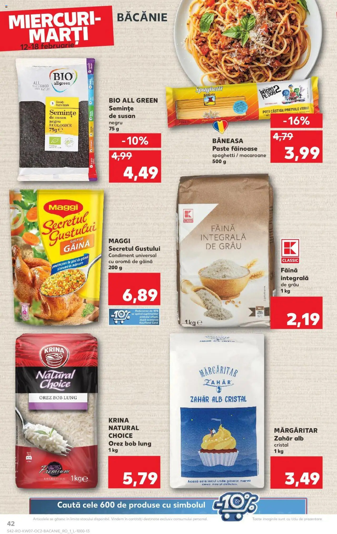 Catalog Kaufland 12 - 18 Februarie 2025 | Pagina 42 | Produse: Şerit ödül, Semințe, Paste, Zahăr