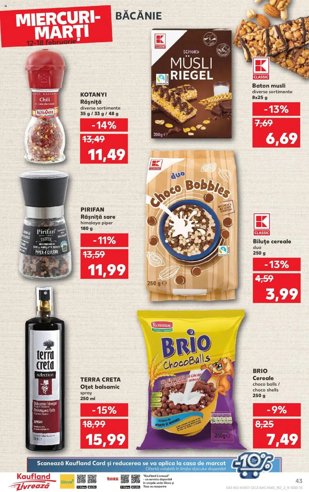 Catalog Kaufland 12 - 18 Februarie 2025 | Pagina 43 | Produse: Cereale, Cacao, Sare, Piper