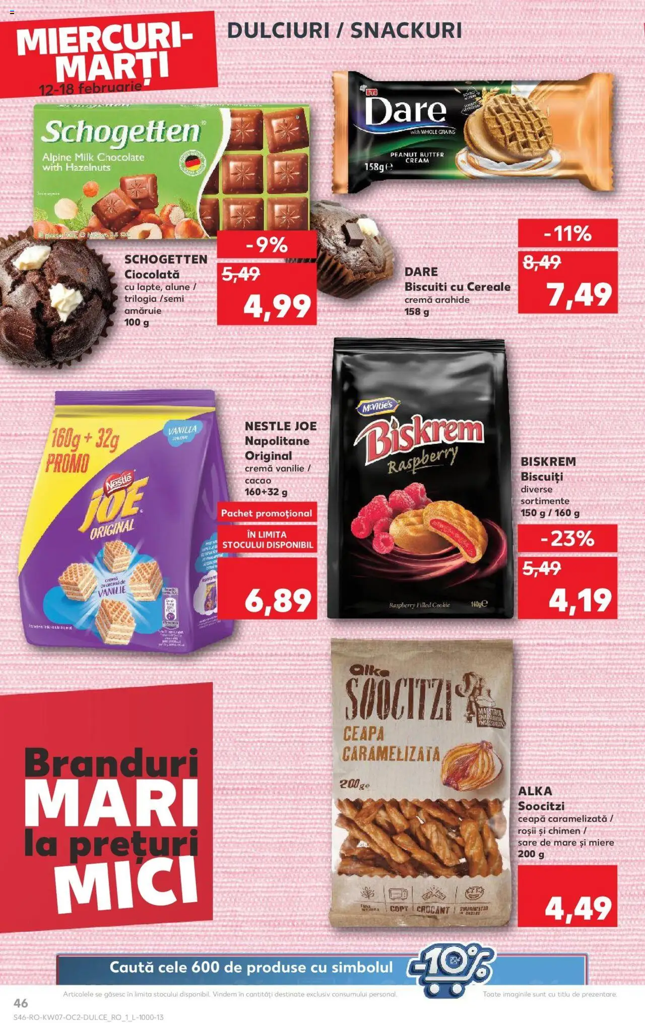 Catalog Kaufland 12 - 18 Februarie 2025 | Pagina 46 | Produse: Mici, Napolitane, Biscuiți, Ceapă