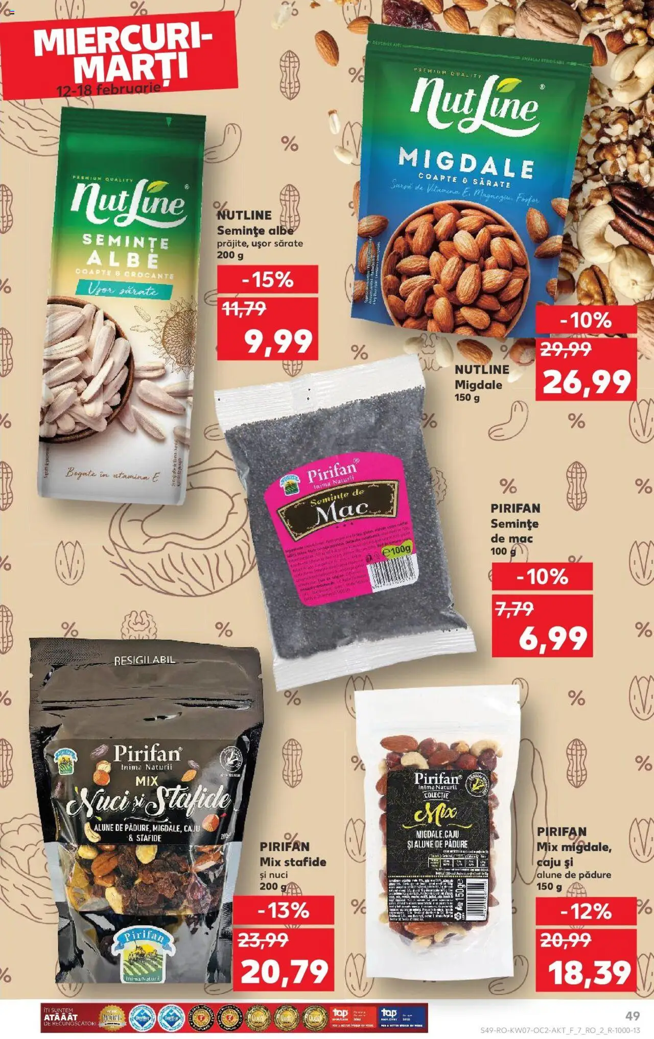 Catalog Kaufland 12 - 18 Februarie 2025 | Pagina 49 | Produse: Semințe, Migdale, Caju, Nuci