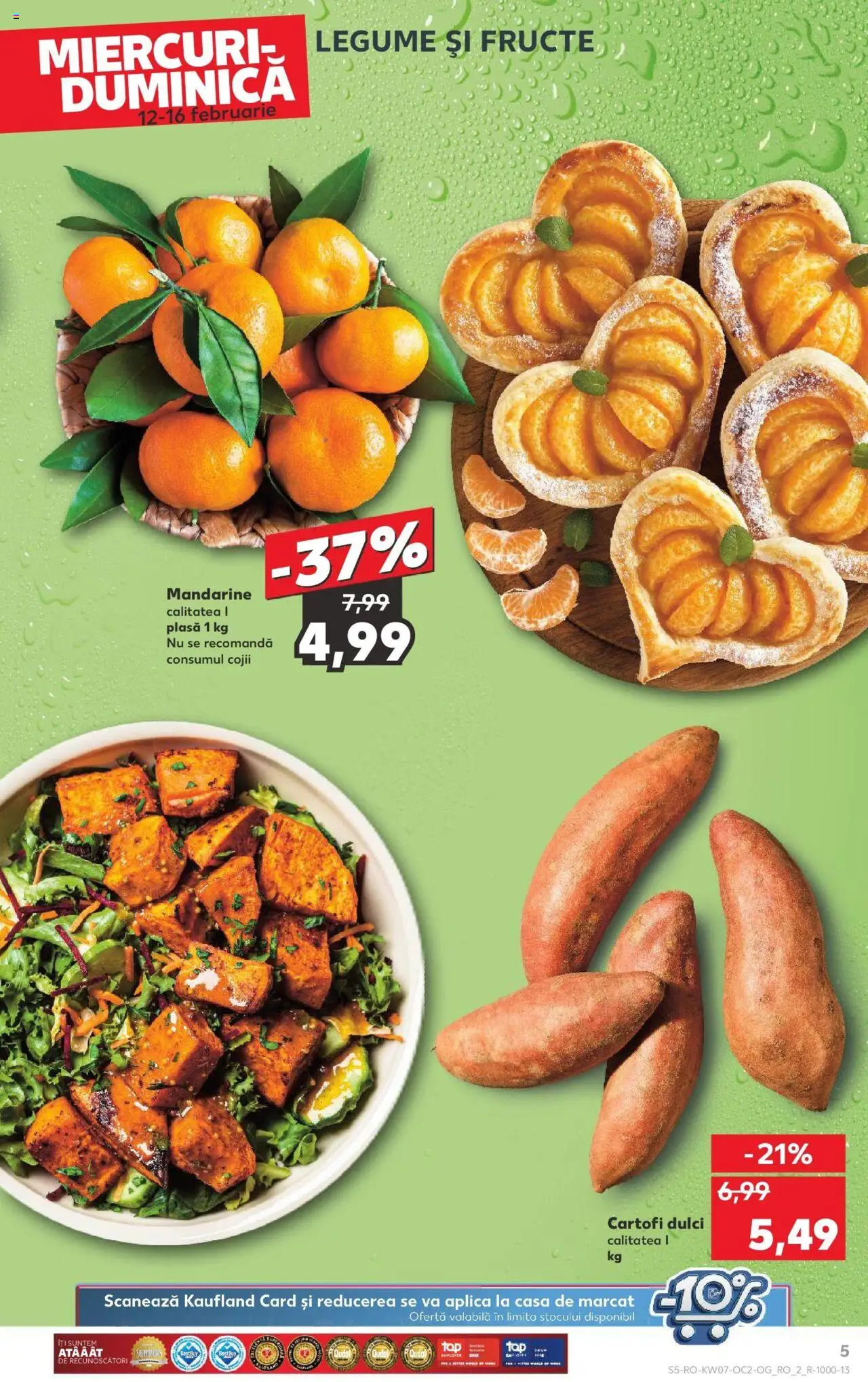 Catalog Kaufland 12 - 18 Februarie 2025 | Pagina 5 | Produse: Mandarine, Cartofi, Legume, Fructe