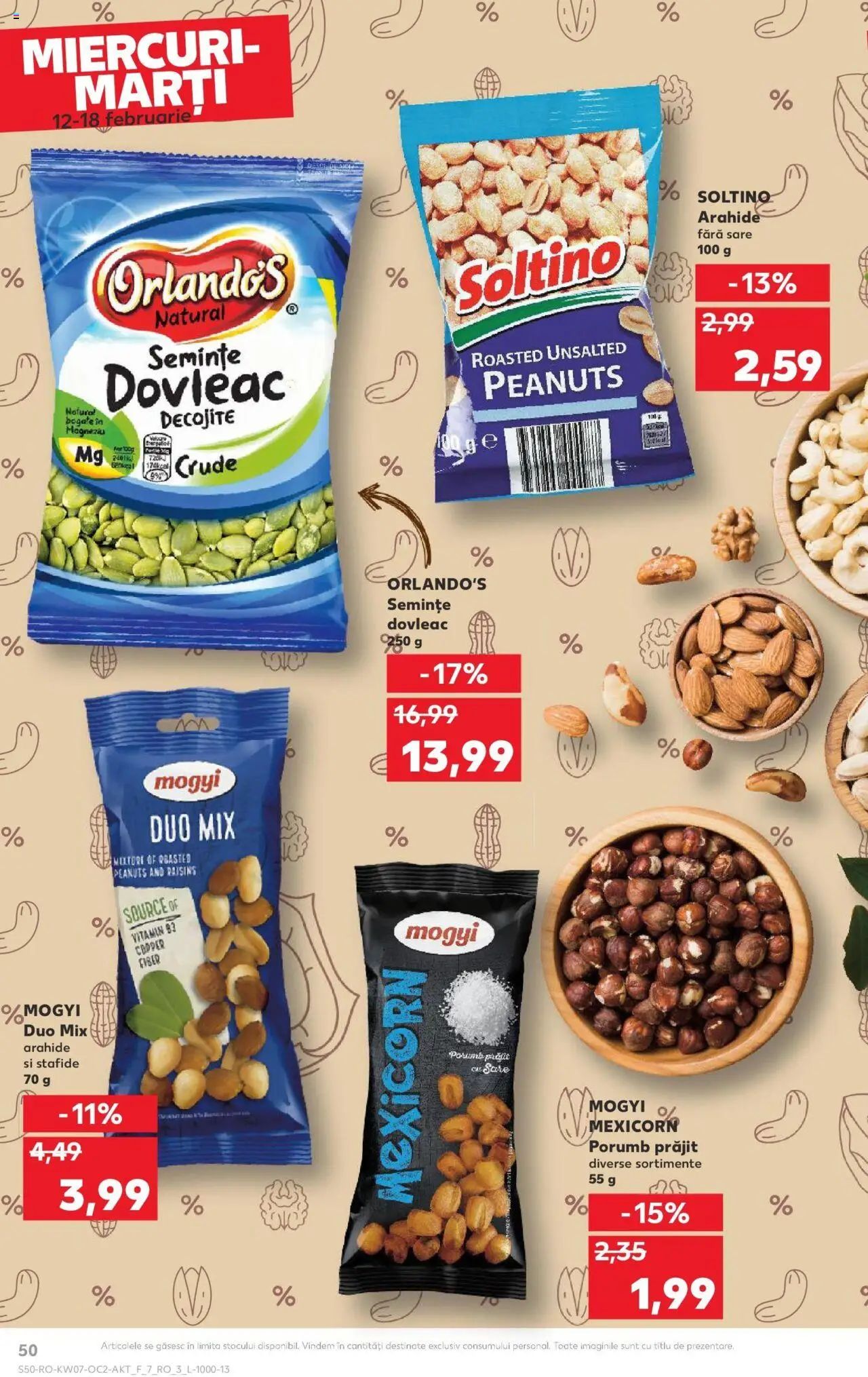 Catalog Kaufland 12 - 18 Februarie 2025 | Pagina 50 | Produse: Semințe, Stafide, Porumb, Sare