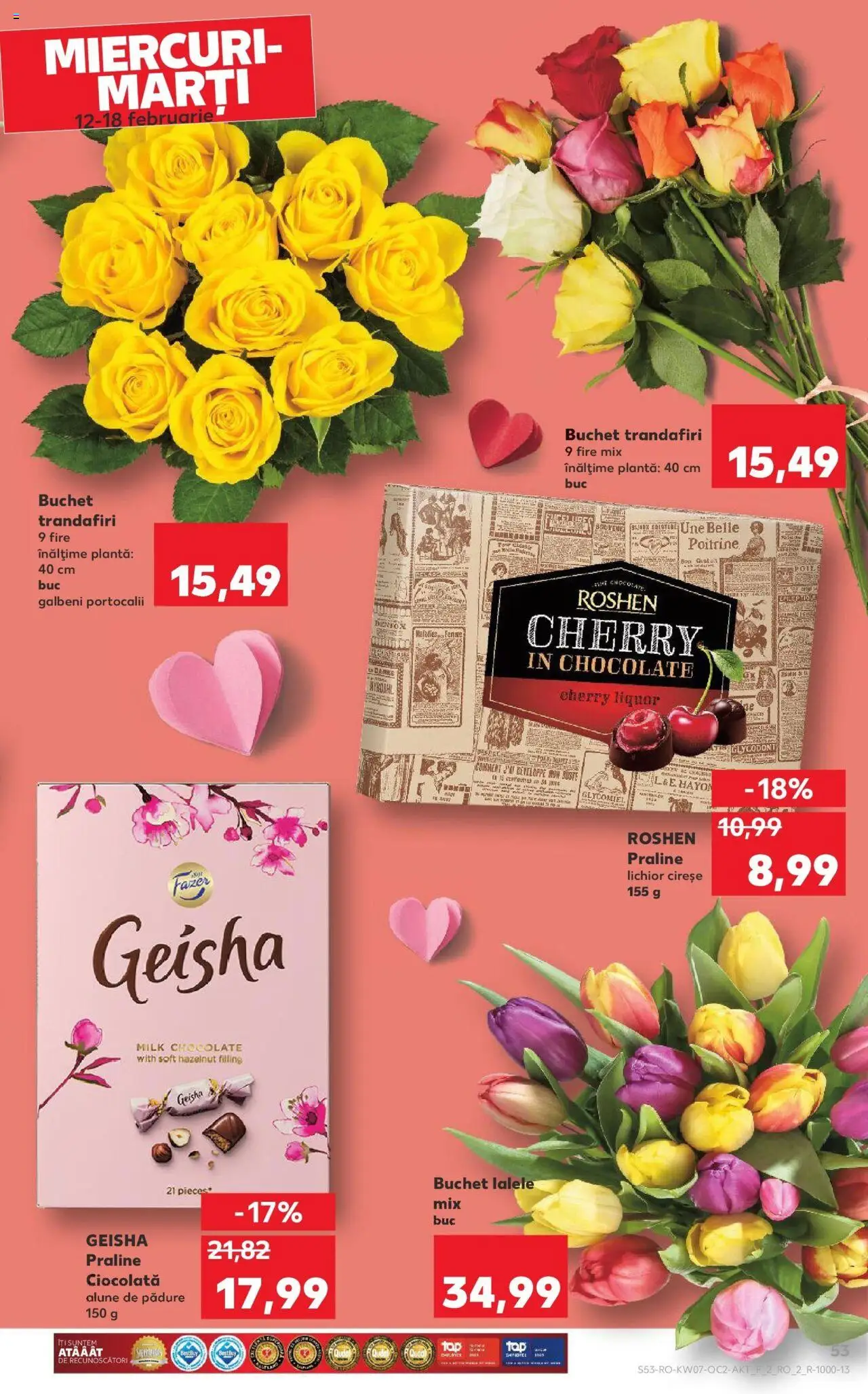 Catalog Kaufland 12 - 18 Februarie 2025 | Pagina 53 | Produse: Alune, Praline, Lichior, Ciocolată