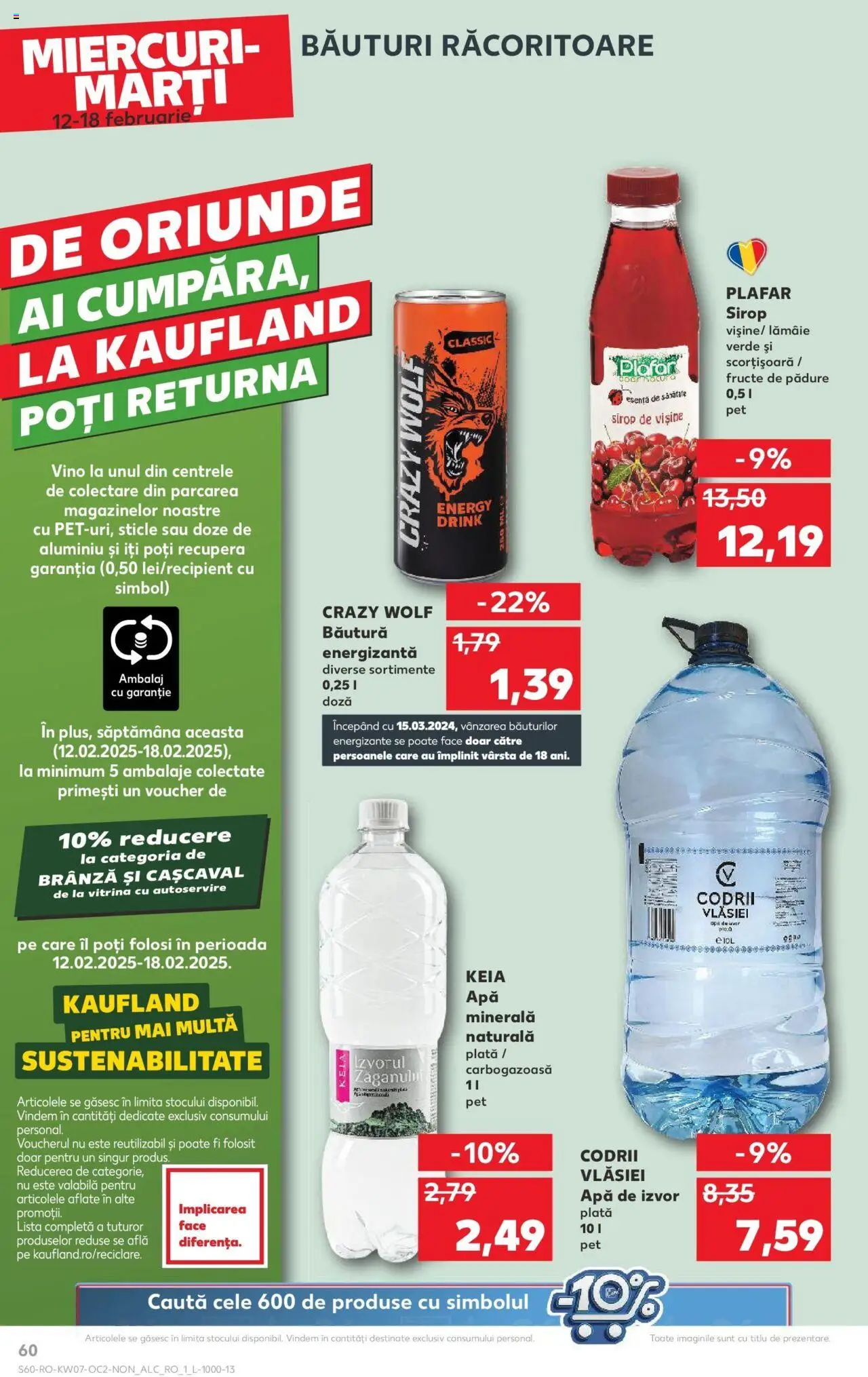 Catalog Kaufland 12 - 18 Februarie 2025 | Pagina 60 | Produse: Sirop, Apă, Fructe, Lămâie