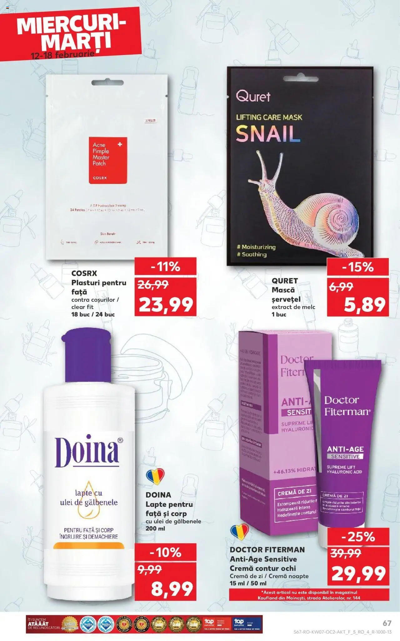 Catalog Kaufland 12 - 18 Februarie 2025 | Pagina 67 | Produse: Cremă de zi, Lapte, Cremă, Ulei