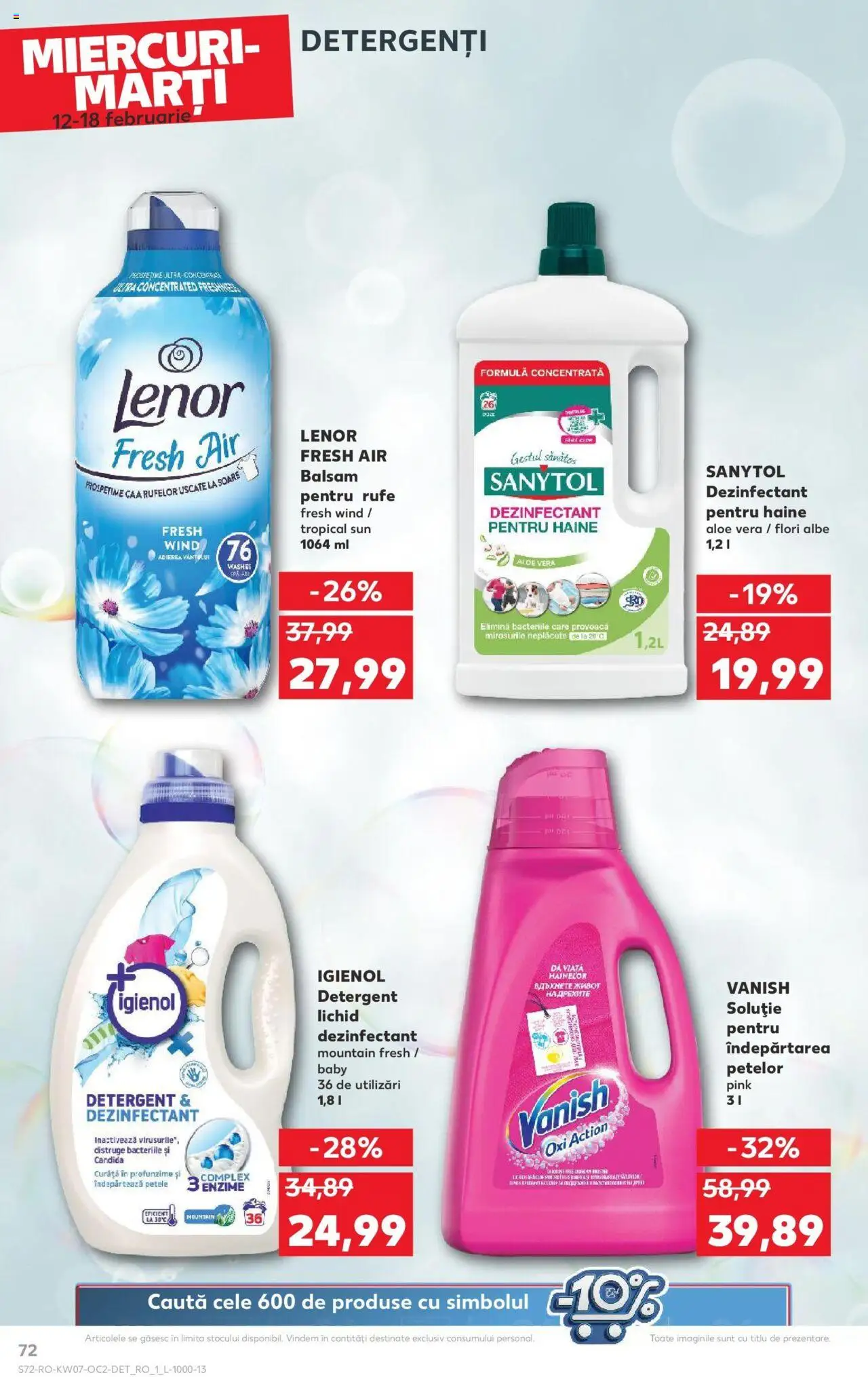 Catalog Kaufland 12 - 18 Februarie 2025 | Pagina 72 | Produse: Balsam, Detergent, Haine, Çelik Mama ve Su Kabı