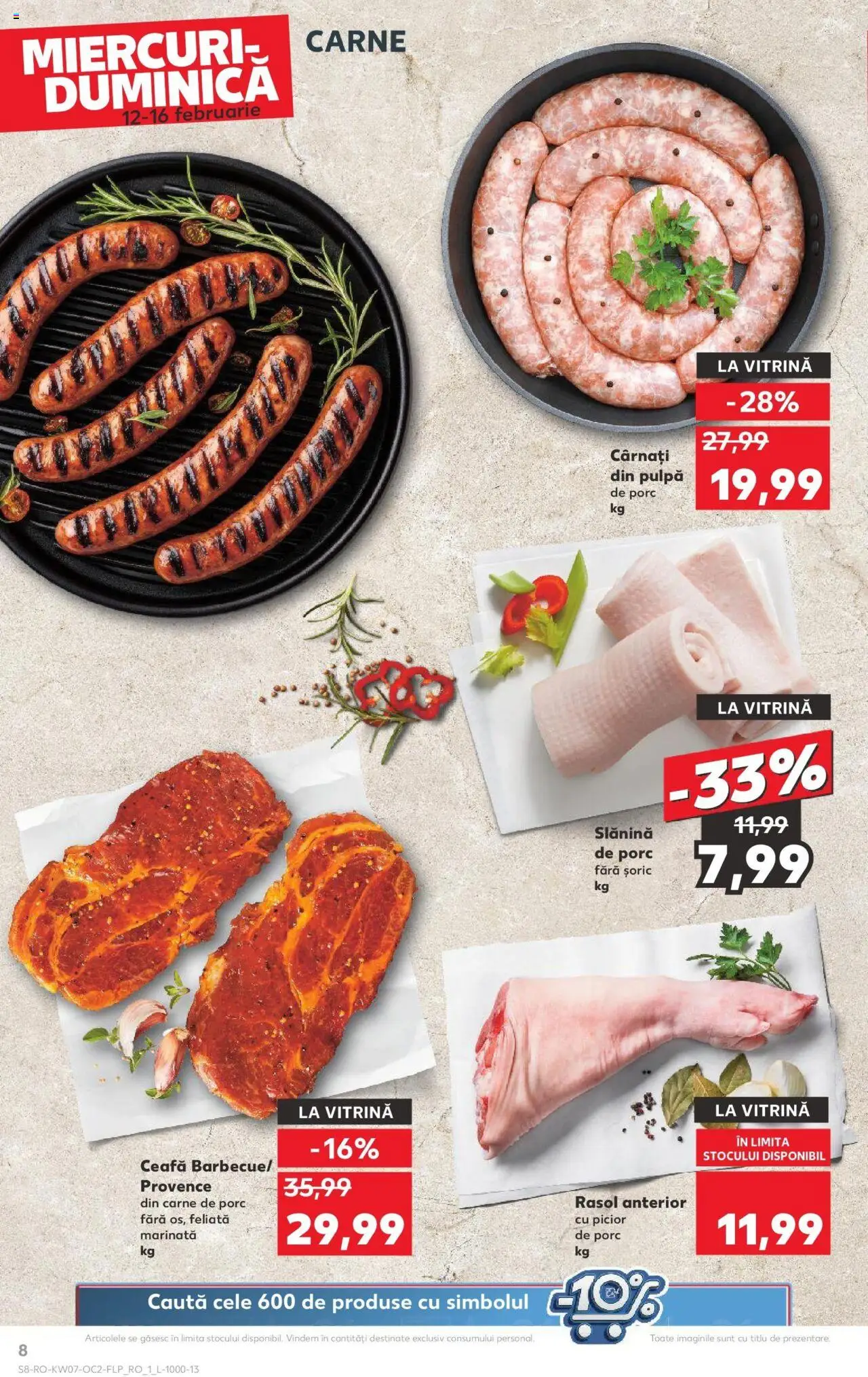 Catalog Kaufland 12 - 18 Februarie 2025 | Pagina 8 | Produse: Vitrină, Carne De Porc, Rasol, Cârnați