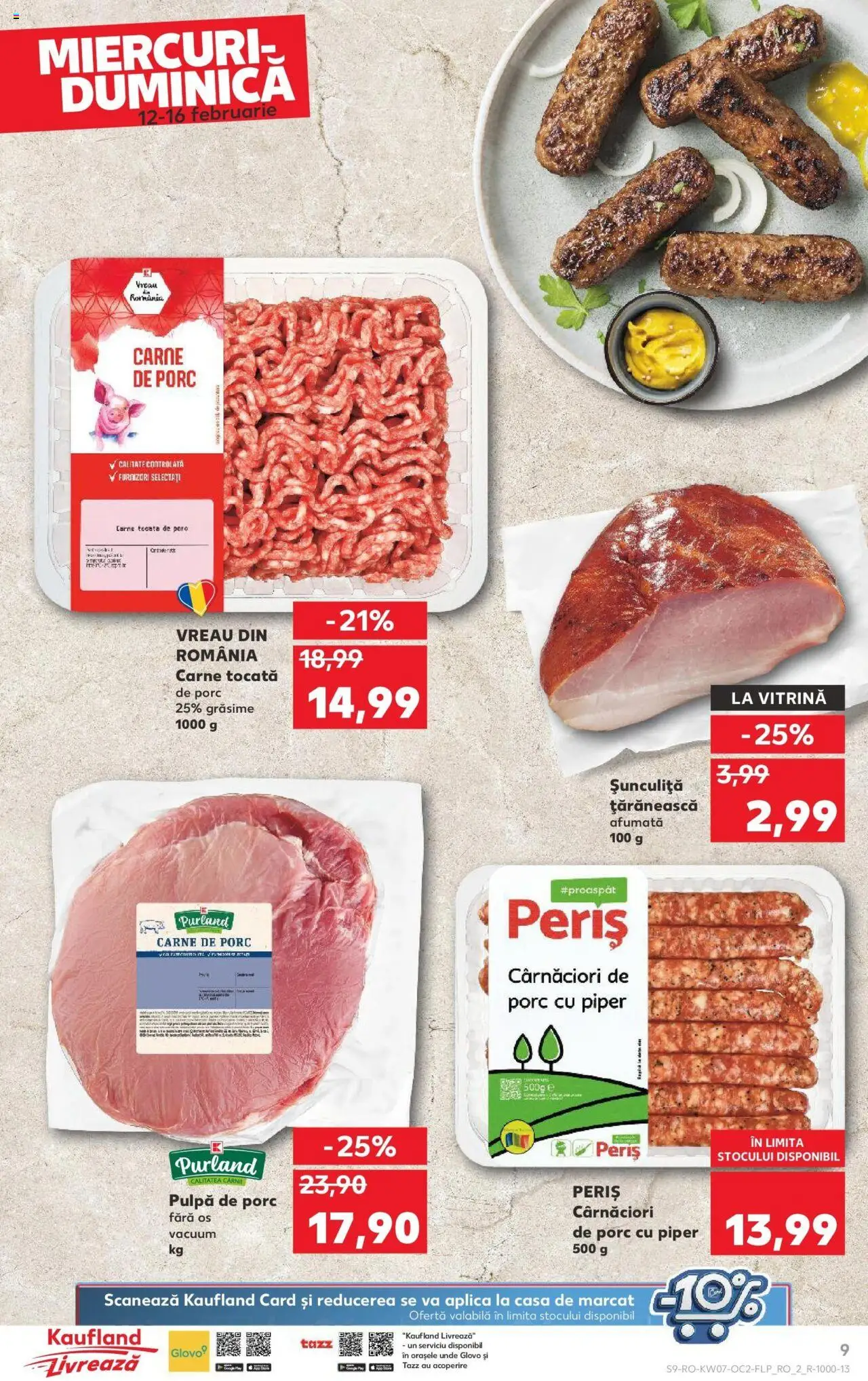 Catalog Kaufland 12 - 18 Februarie 2025 | Pagina 9 | Produse: Vitrină, Carne De Porc, Carne tocată, Piper