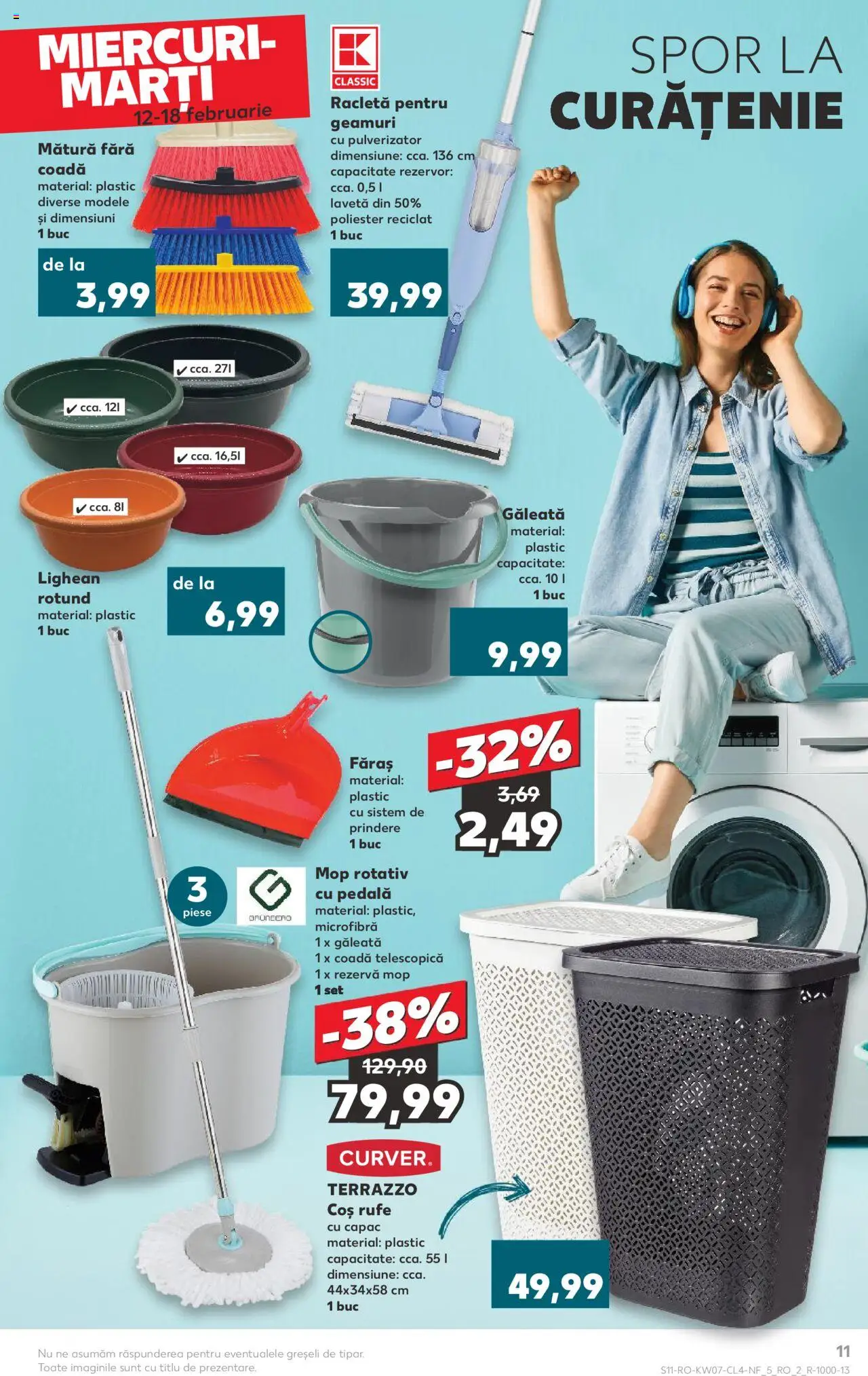 Catalog Kaufland 12 - 16 Februarie 2025 | Pagina 11 | Produse: Mop, Mătură, Coș