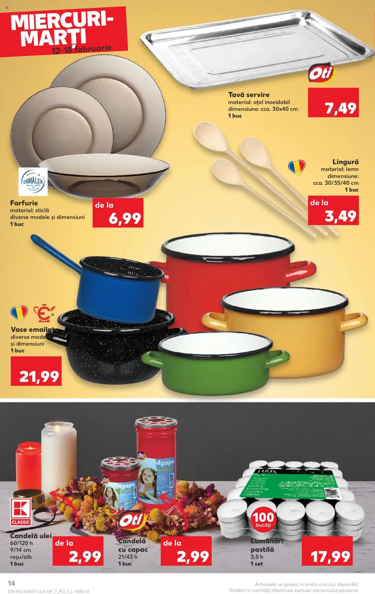 Catalog Kaufland 12 - 16 Februarie 2025 | Pagina 14 | Produse: Farfurie, Ulei