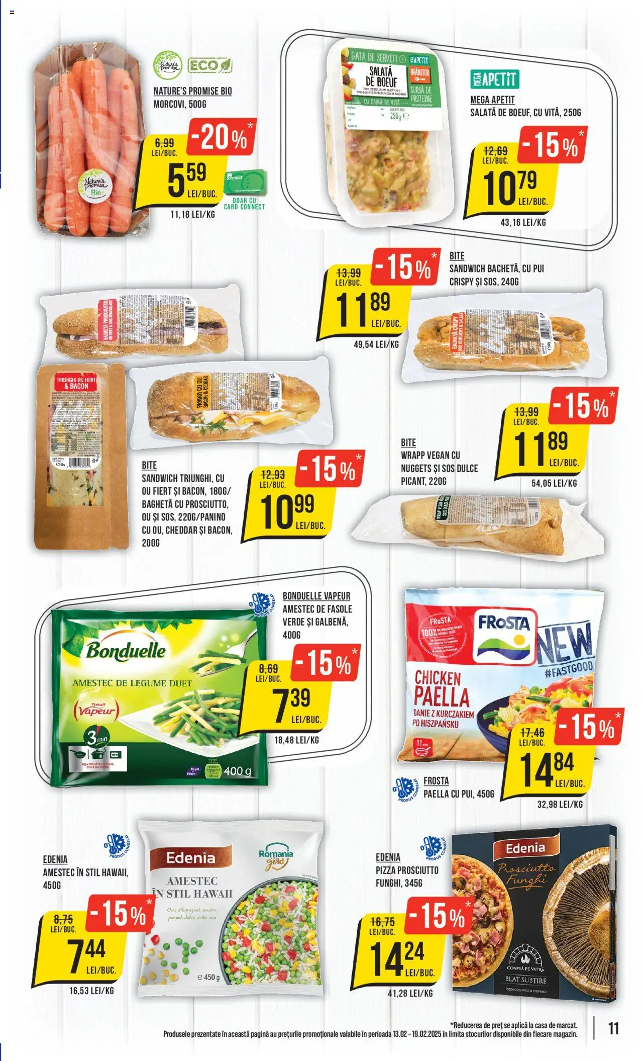 Catalog Mega Image 13 - 19 Februarie 2025 | Pagina 11 | Produse: Şerit ödül, Ardei, Pizza, Salată