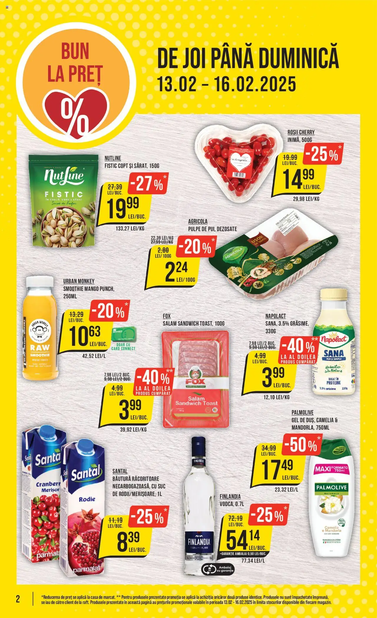 Catalog Mega Image 13 - 19 Februarie 2025 | Pagina 2 | Produse: Masaüstü kılıfı, Salam, Smoothie, Mango