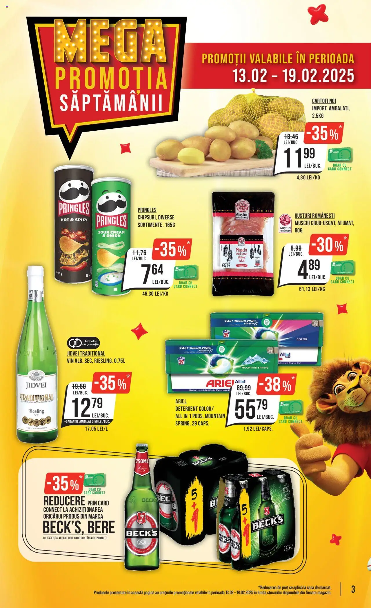 Catalog Mega Image 13 - 19 Februarie 2025 | Pagina 3 | Produse: Vin, Bere, Detergent, Cartofi