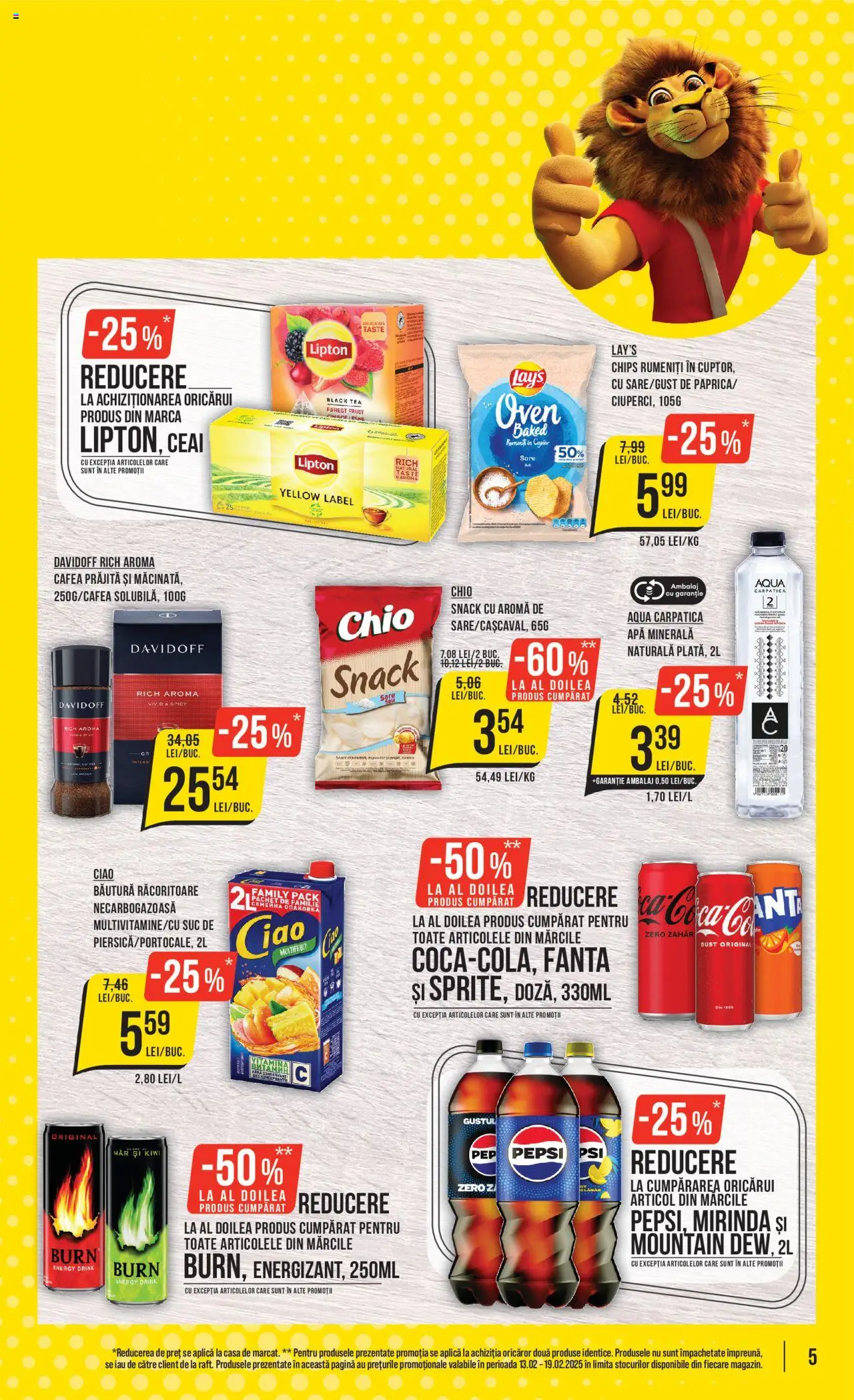 Catalog Mega Image 13 - 19 Februarie 2025 | Pagina 5 | Produse: Ceai, Kiwi, Apă, Sare